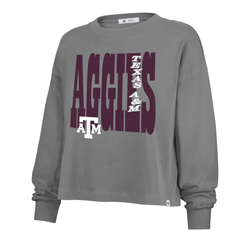 TEXAS A&M AGGIES BOLD STACK '47 SYDNEY LONG SLEEVE TEE WOMENS sold by 47