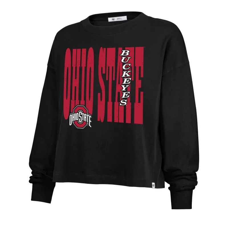 OHIO STATE BUCKEYES BOLD STACK '47 SYDNEY LONG SLEEVE TEE WOMENS sold by 47
