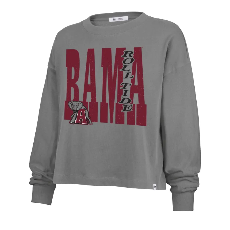 ALABAMA CRIMSON TIDE BOLD STACK '47 SYDNEY LONG SLEEVE TEE WOMENS sold by 47