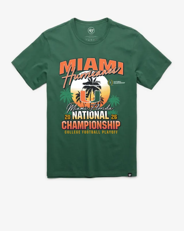 MIAMI HURRICANES CFP NATIONAL CHAMPIONSHIP '47 FRANKLIN TEE sold by 47