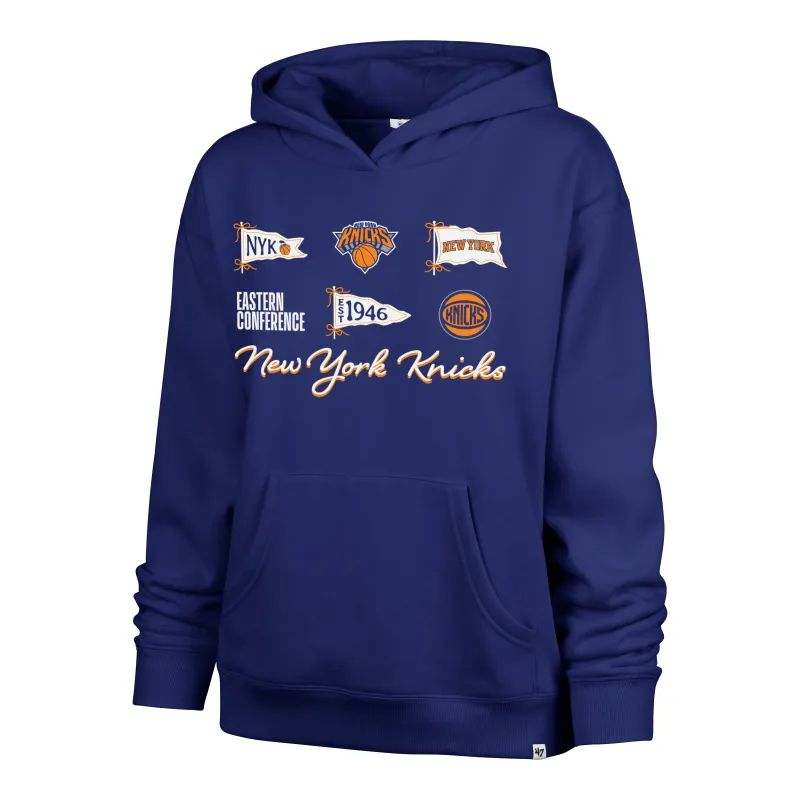 NEW YORK KNICKS BOW AND BANNERS '47 NAOMI HOOD WOMENS made by 47