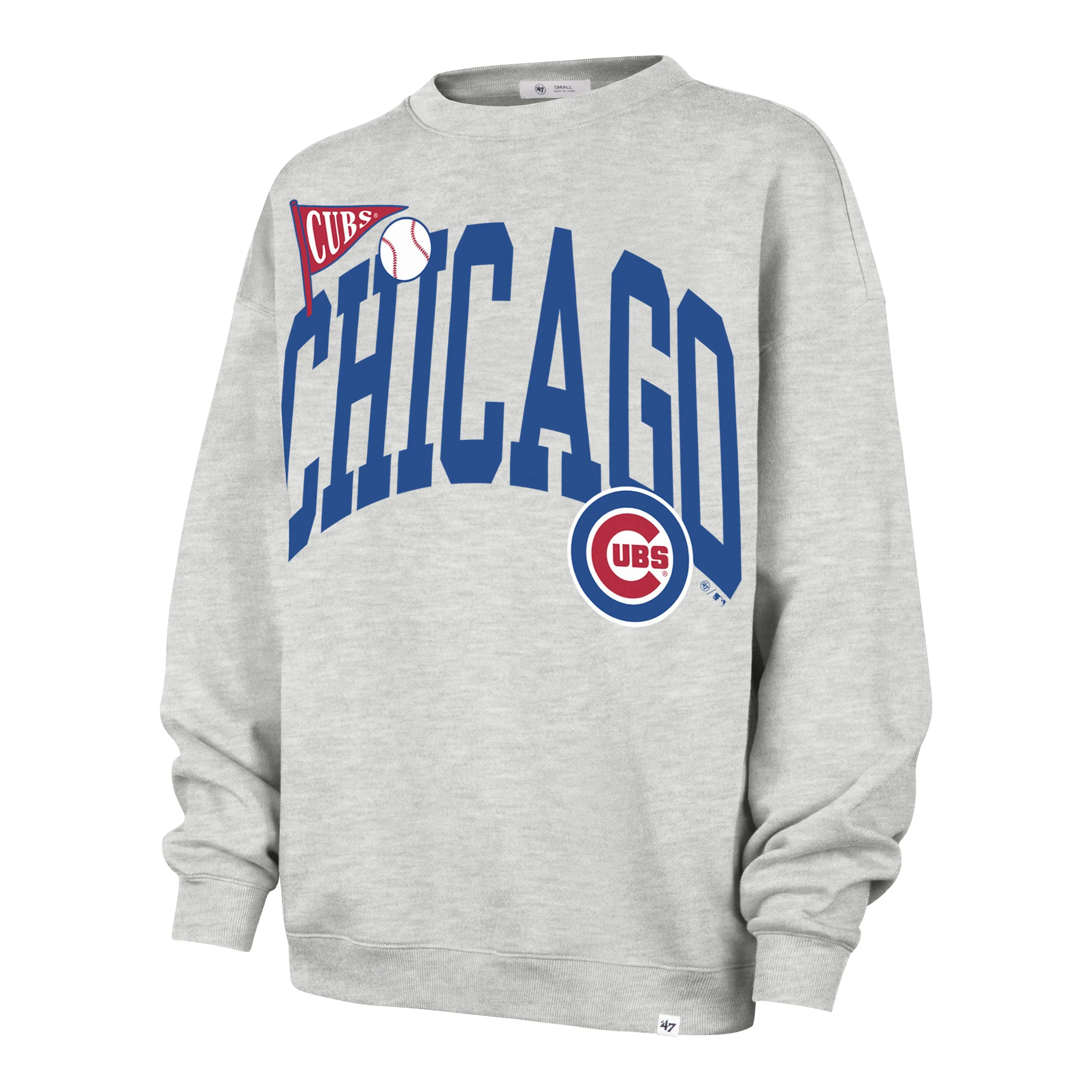 CHICAGO CUBS ARCHED ICON '47 OVERSIZED CREW WOMENS sold by 47
