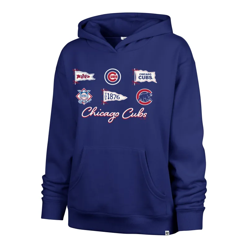 CHICAGO CUBS BOW AND BANNERS '47 NAOMI HOOD WOMENS made by 47