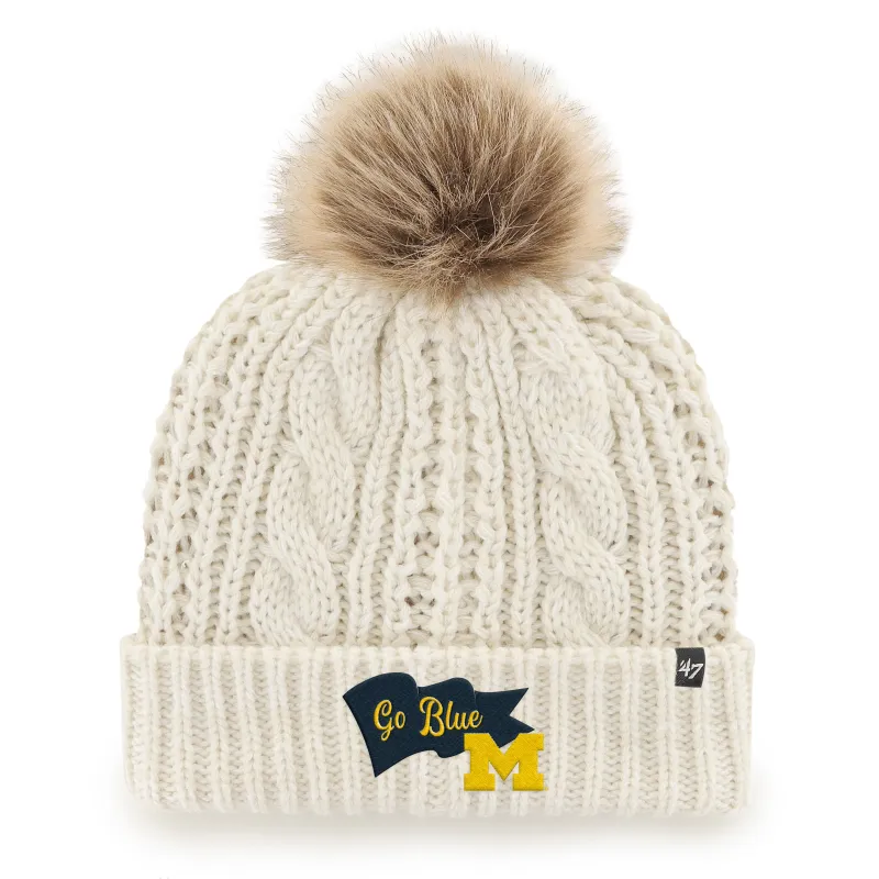 MICHIGAN WOLVERINES WAVE BANNER '47 MEEKO CUFF KNIT WOMENS sold by 47