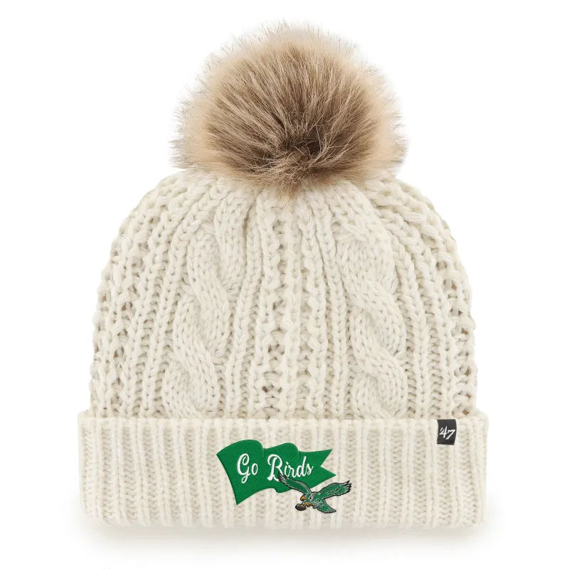 PHILADELPHIA EAGLES HISTORIC WAVE BANNER '47 MEEKO CUFF KNIT WOMENS sold by 47