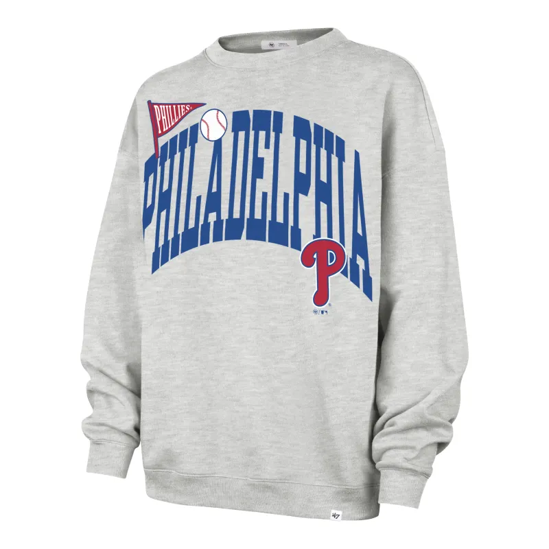 PHILADELPHIA PHILLIES ARCHED ICON '47 OVERSIZED CREW WOMENS made by 47