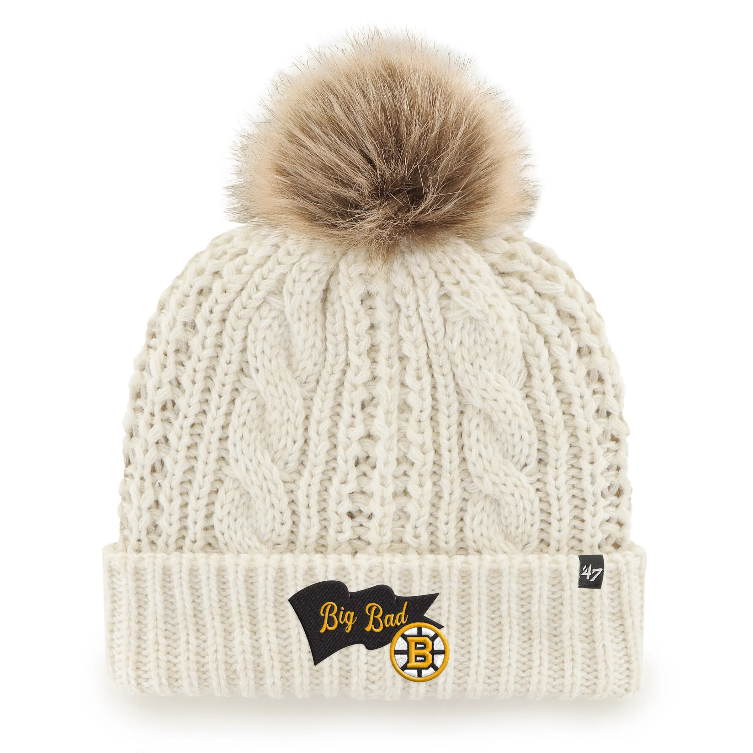 BOSTON BRUINS WAVE BANNER '47 MEEKO CUFF KNIT WOMENS sold by 47