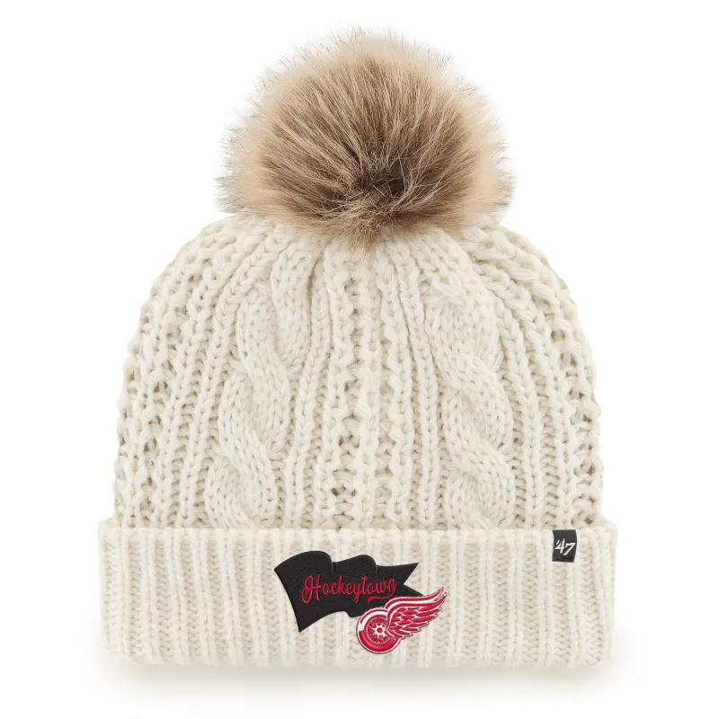 DETROIT RED WINGS WAVE BANNER '47 MEEKO CUFF KNIT WOMENS sold by 47