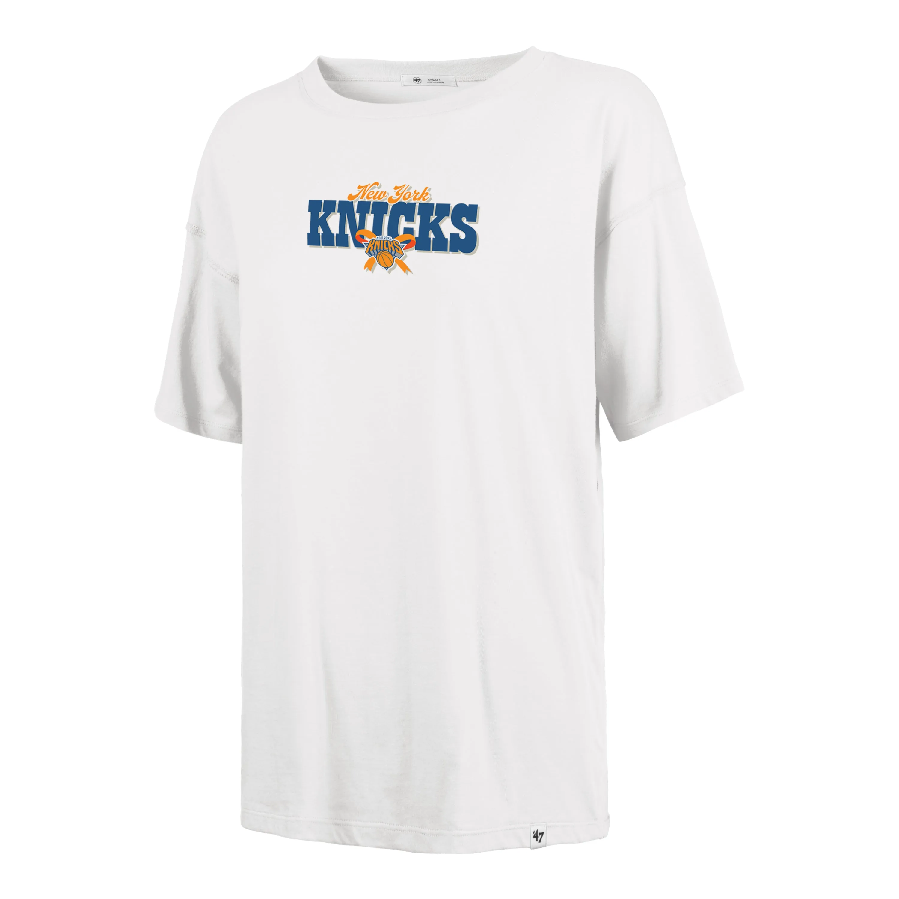NEW YORK KNICKS BOW AND BANNER BACKER '47 SADIE TEE WOMENS sold by 47