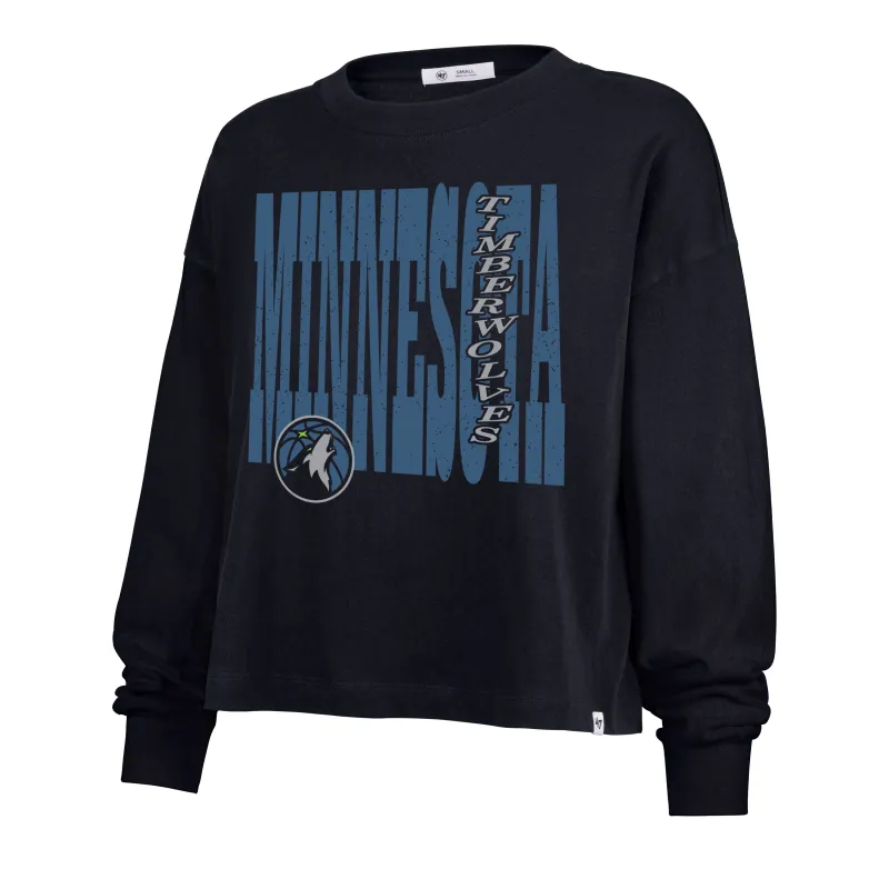 MINNESOTA TIMBERWOLVES BOLD STACK '47 SYDNEY LONG SLEEVE TEE WOMENS sold by 47