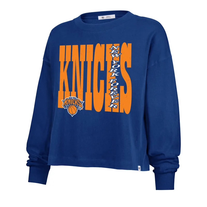 NEW YORK KNICKS BOLD STACK '47 SYDNEY LONG SLEEVE TEE WOMENS sold by 47