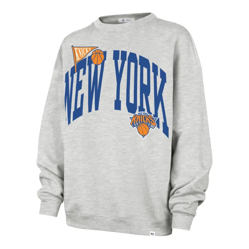 NEW YORK KNICKS ARCHED ICON '47 OVERSIZED CREW WOMENS made by 47