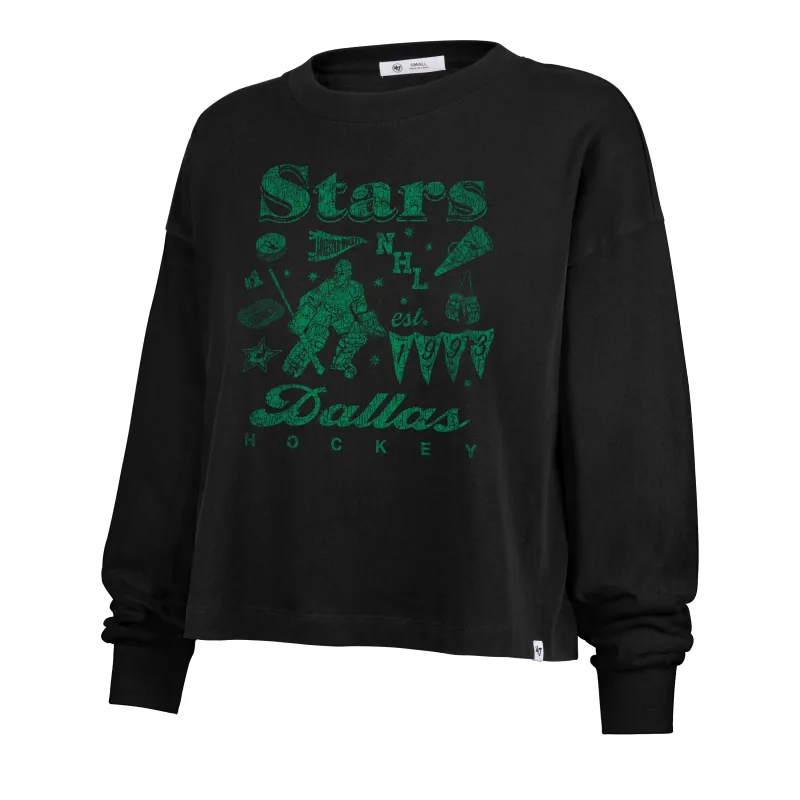 DALLAS STARS TEAM COLLAGE '47 SYDNEY LONG SLEEVE TEE WOMENS made by 47