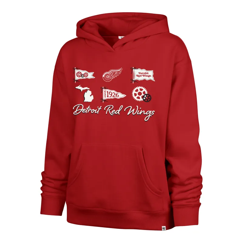DETROIT RED WINGS BOW AND BANNERS '47 NAOMI HOOD WOMENS sold by 47