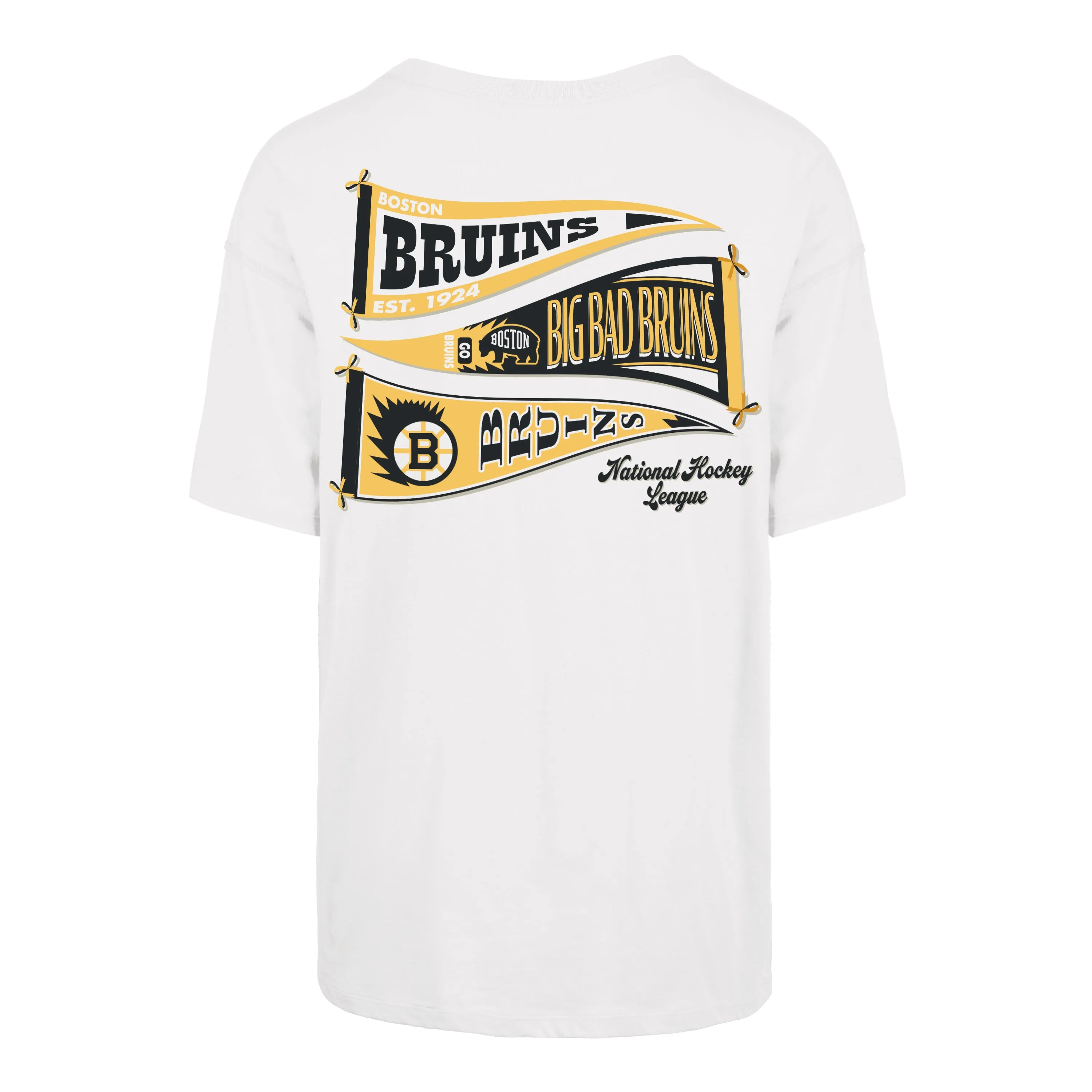 BOSTON BRUINS BOW AND BANNER BACKER '47 SADIE TEE WOMENS sold by 47 product image thumbnail 2