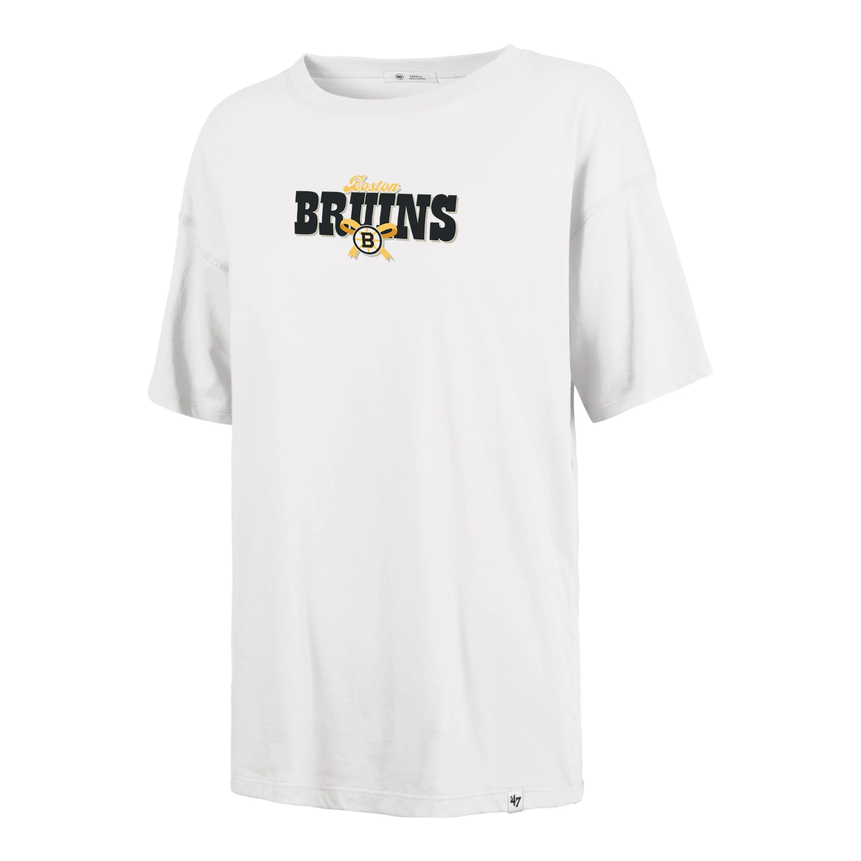 BOSTON BRUINS BOW AND BANNER BACKER '47 SADIE TEE WOMENS sold by 47