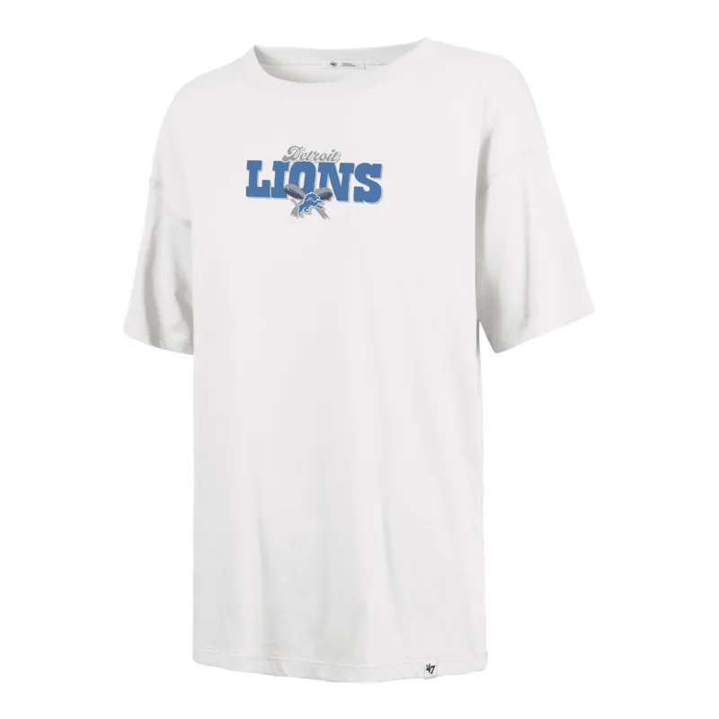 DETROIT LIONS BOW AND BANNER BACKER '47 SADIE TEE WOMENS made by 47