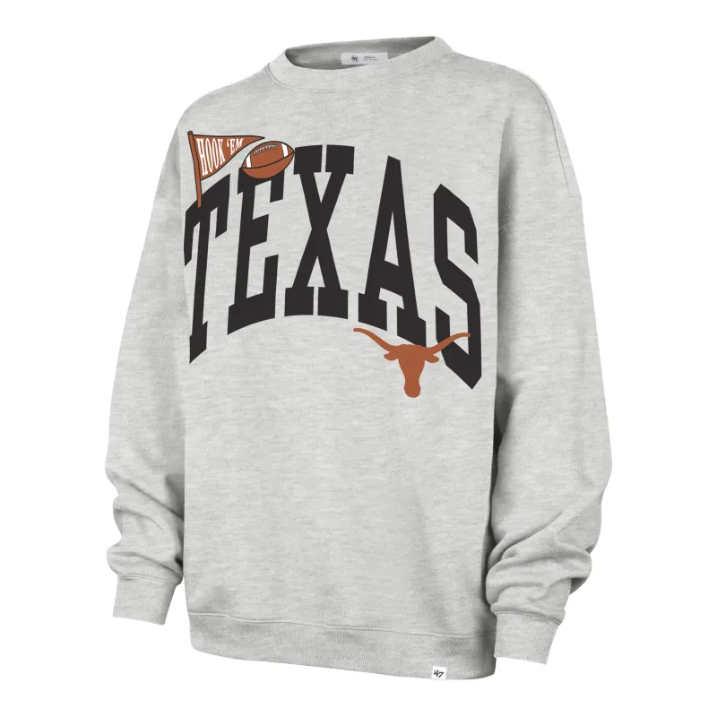 TEXAS LONGHORNS ARCHED ICON '47 OVERSIZED CREW WOMENS made by 47