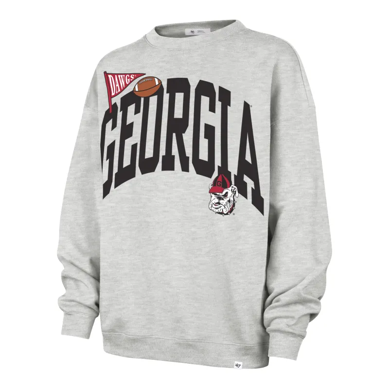 GEORGIA BULLDOGS ARCHED ICON '47 OVERSIZED CREW WOMENS made by 47