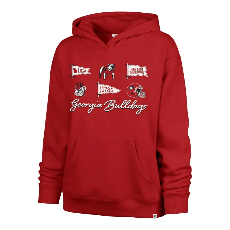 GEORGIA BULLDOGS BOW AND BANNERS '47 NAOMI HOOD WOMENS made by 47