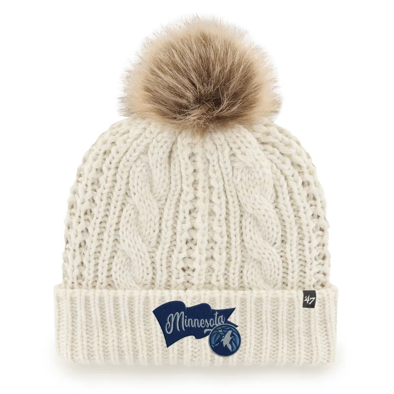 MINNESOTA TIMBERWOLVES WAVE BANNER '47 MEEKO CUFF KNIT WOMENS sold by 47