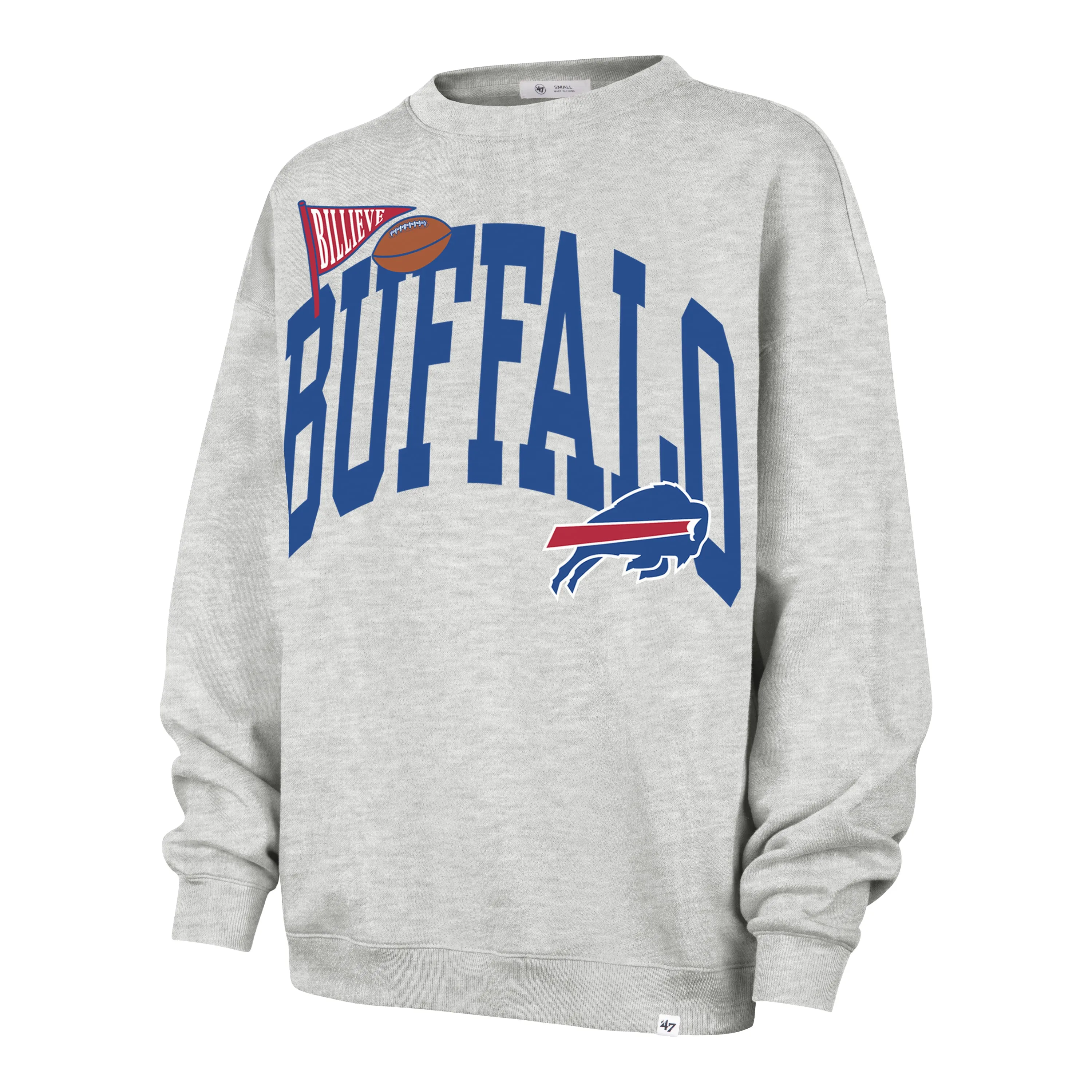 BUFFALO BILLS ARCHED ICON '47 OVERSIZED CREW WOMENS sold by 47