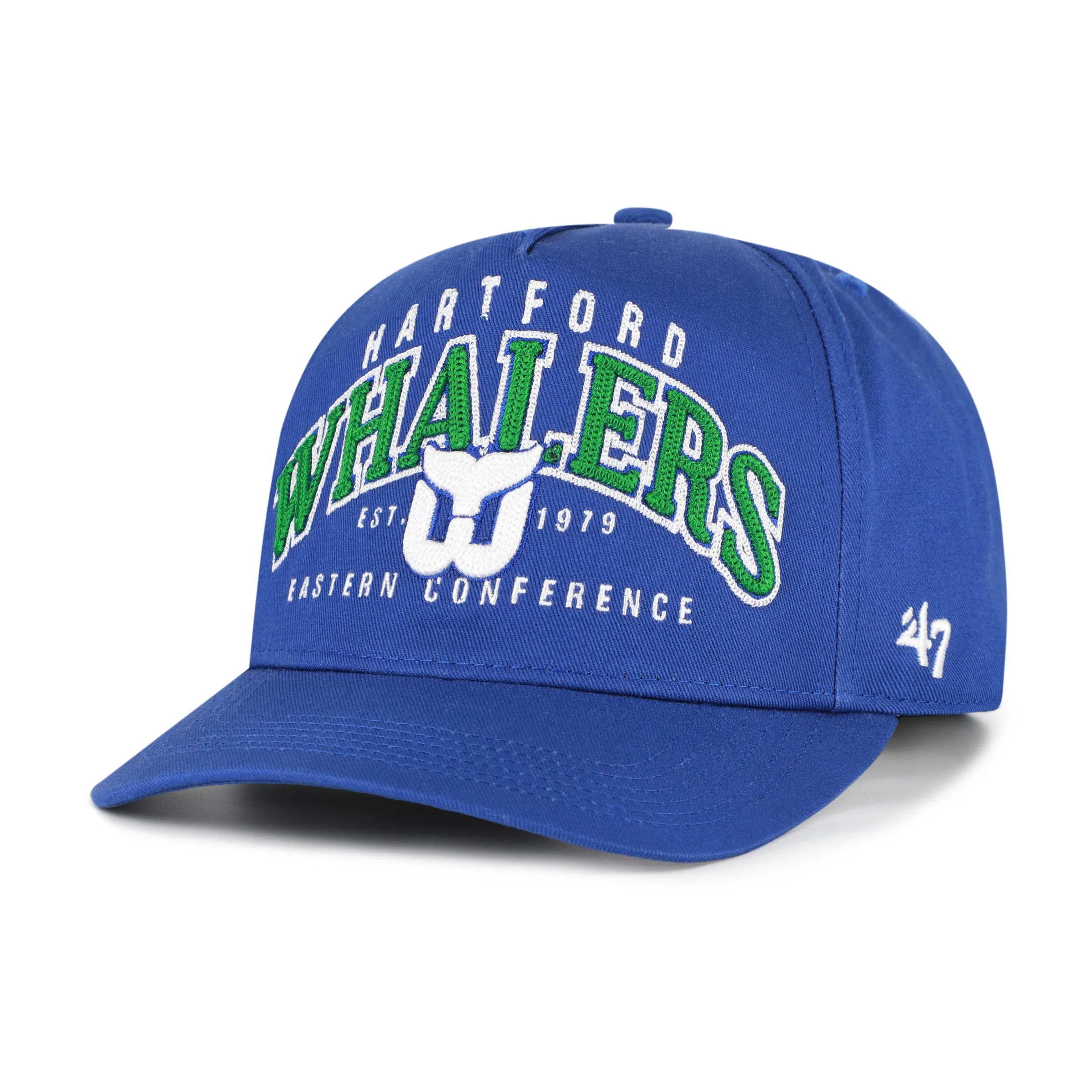 HARTFORD WHALERS VINTAGE SMALL BACK SHIELD '47 HITCH sold by 47