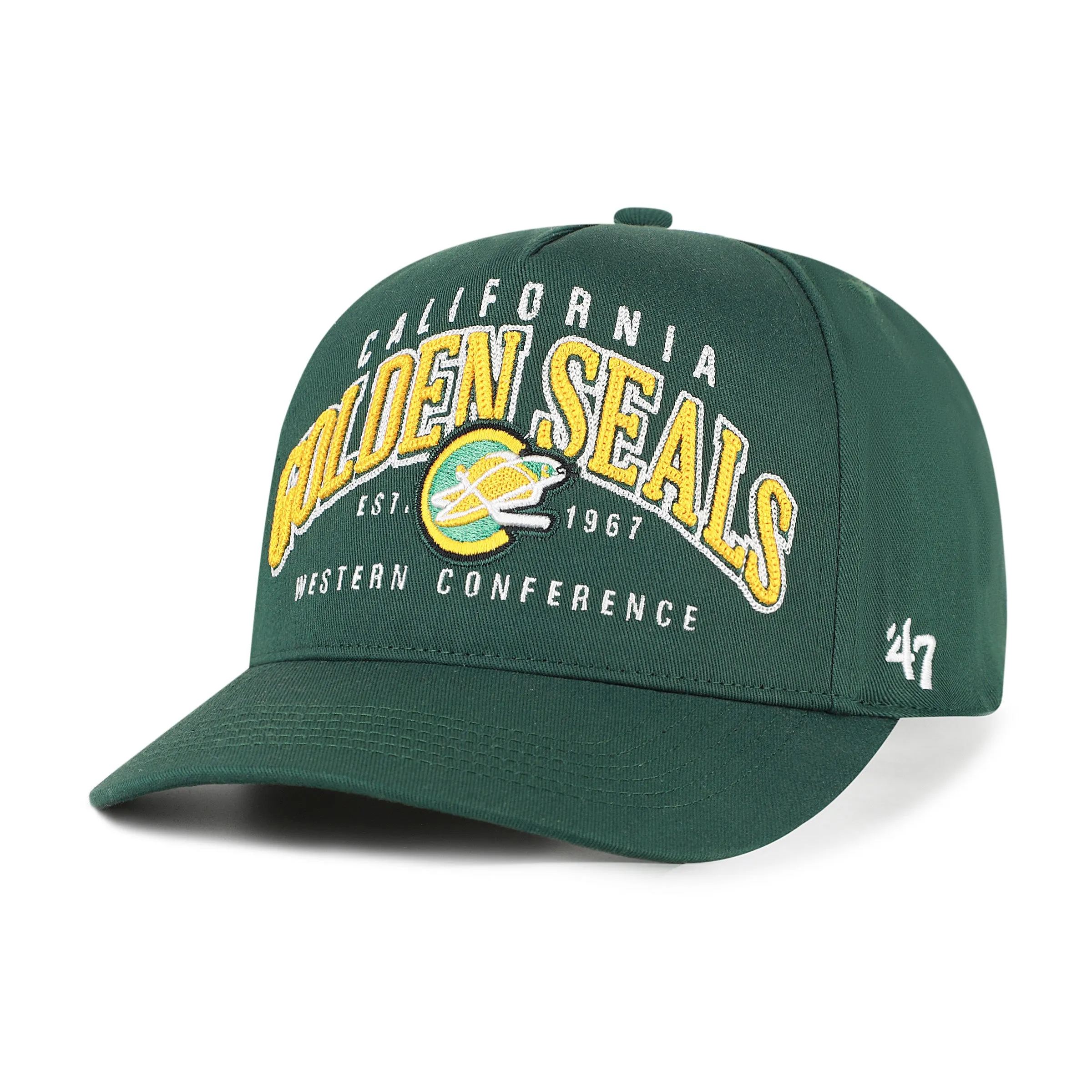 CALIFORNIA GOLDEN SEALS VINTAG SMALL BACK SHIELD '47 HITCH sold by 47