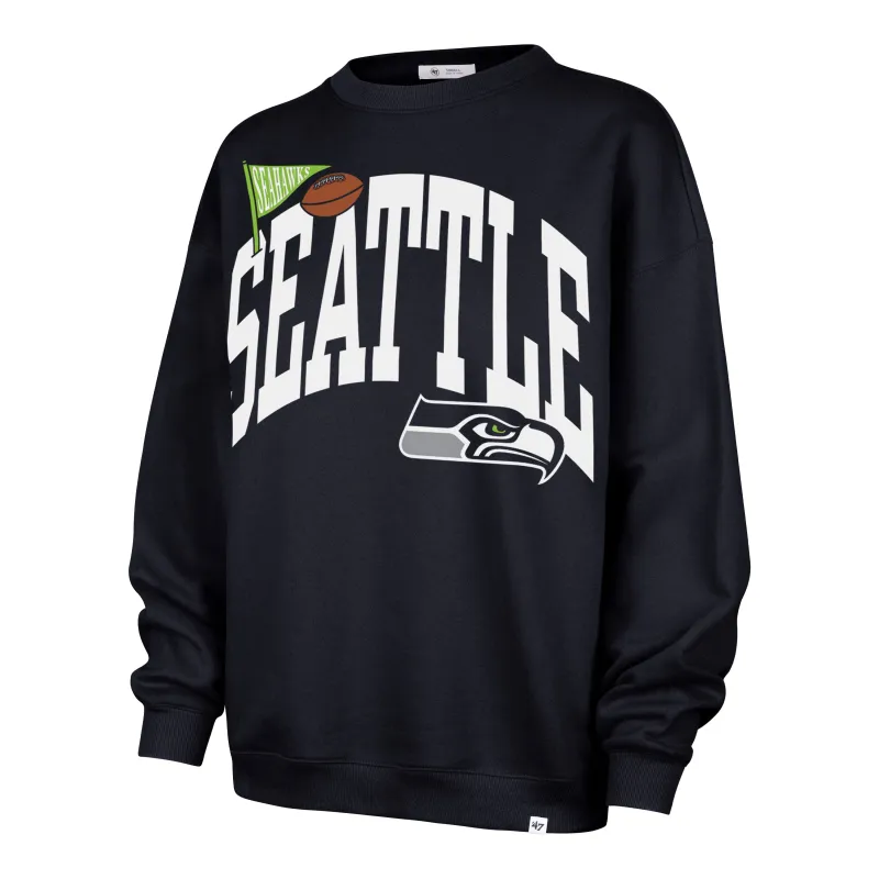 SEATTLE SEAHAWKS ARCHED ICON '47 OVERSIZED CREW WOMENS sold by 47