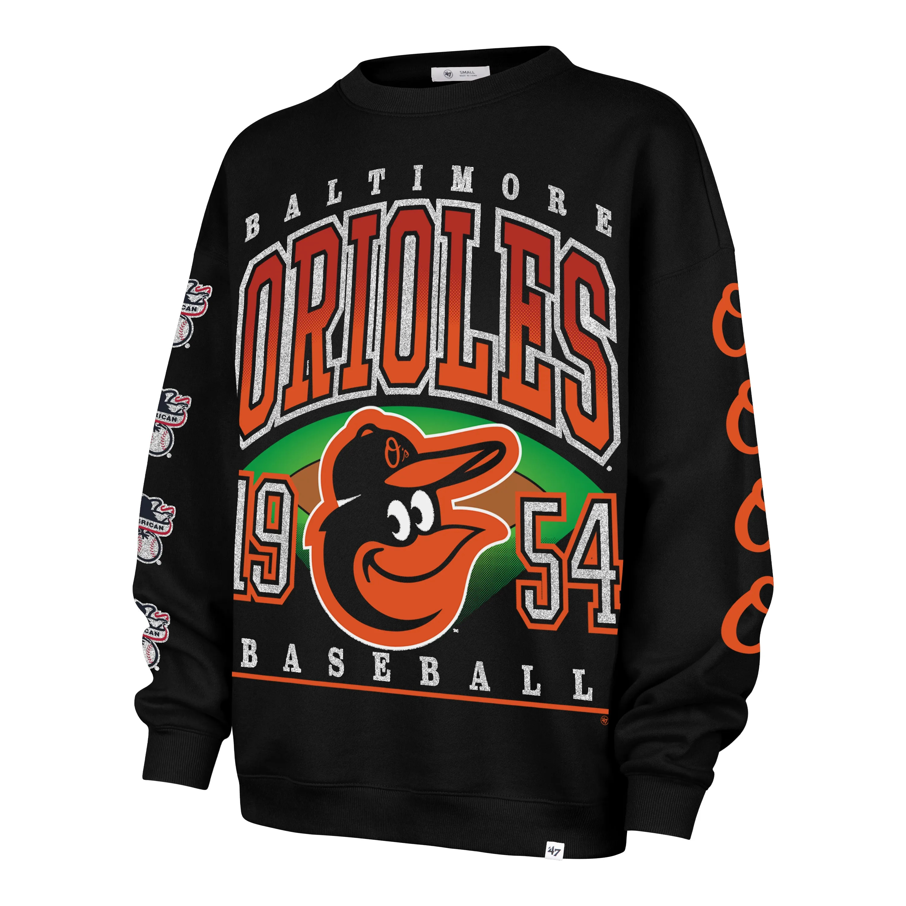 BALTIMORE ORIOLES GO BIG '47 OVERSIZED CREW WOMENS sold by 47