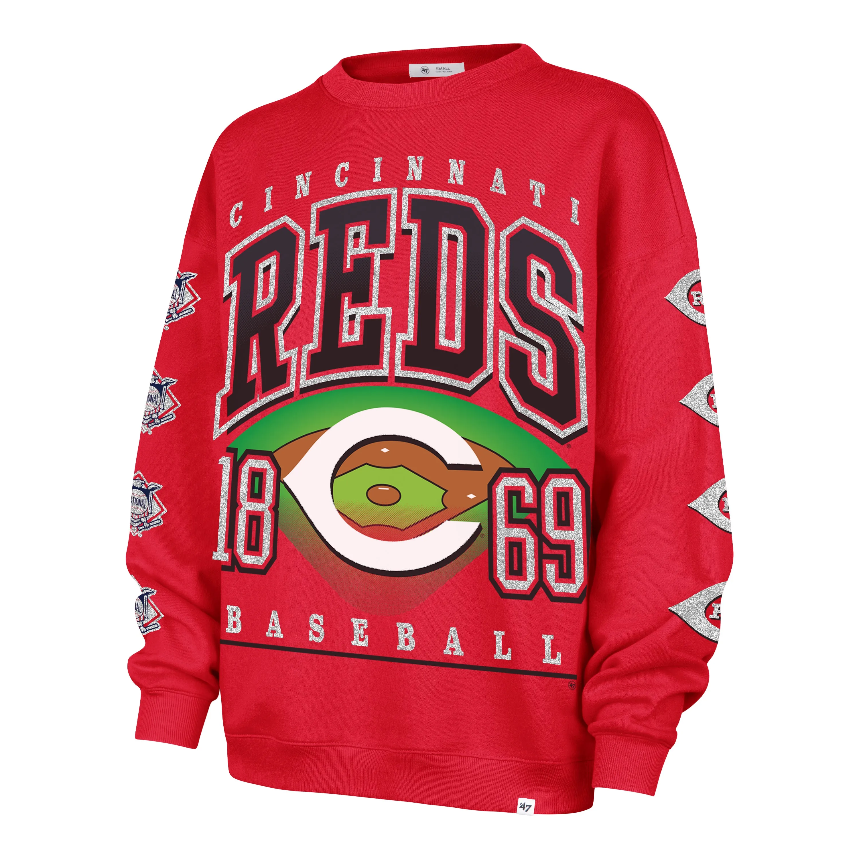CINCINNATI REDS GO BIG '47 OVERSIZED CREW WOMENS sold by 47