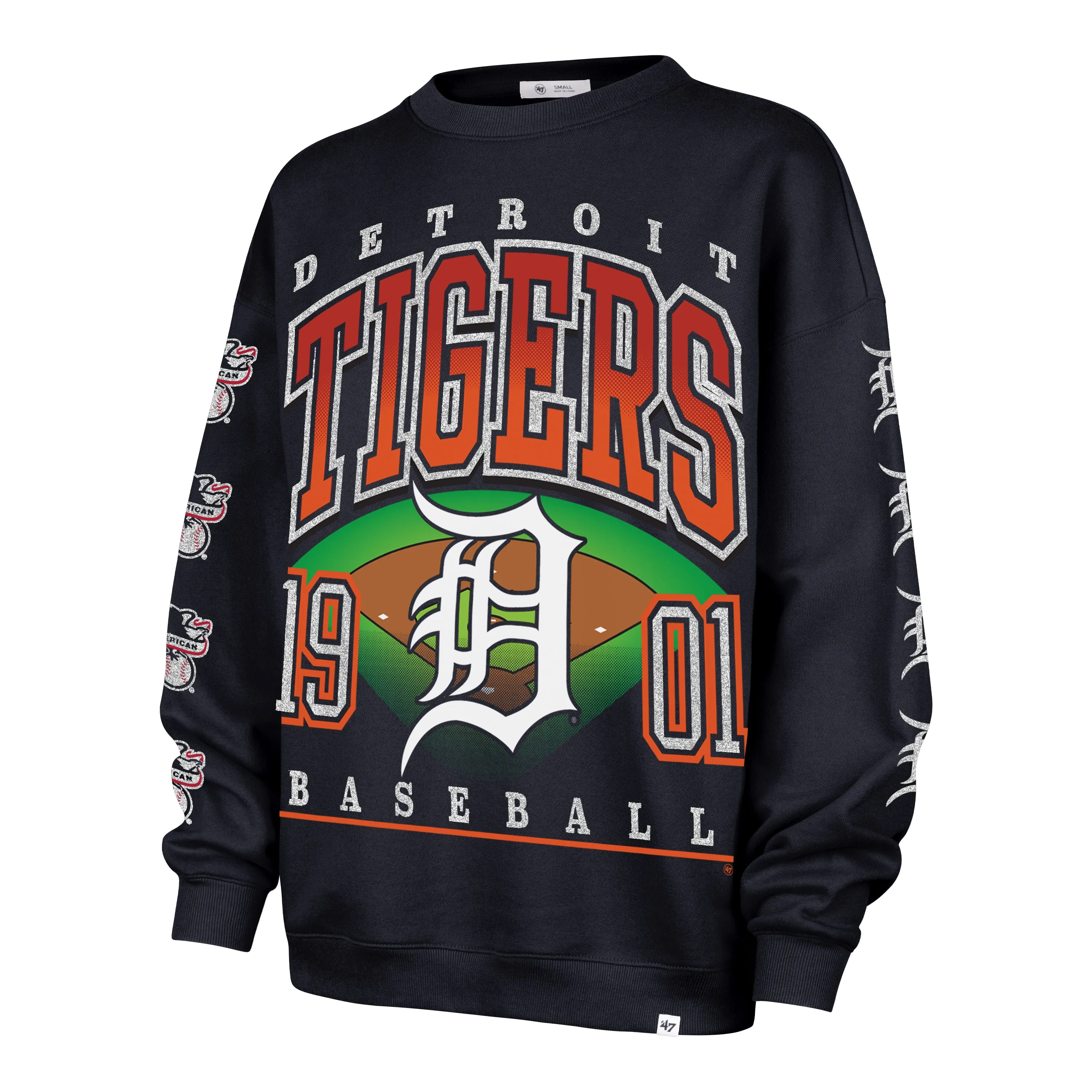 DETROIT TIGERS GO BIG '47 OVERSIZED CREW WOMENS sold by 47