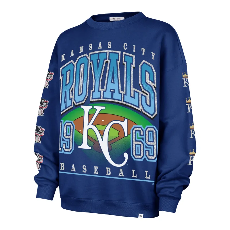 KANSAS CITY ROYALS GO BIG '47 OVERSIZED CREW WOMENS sold by 47