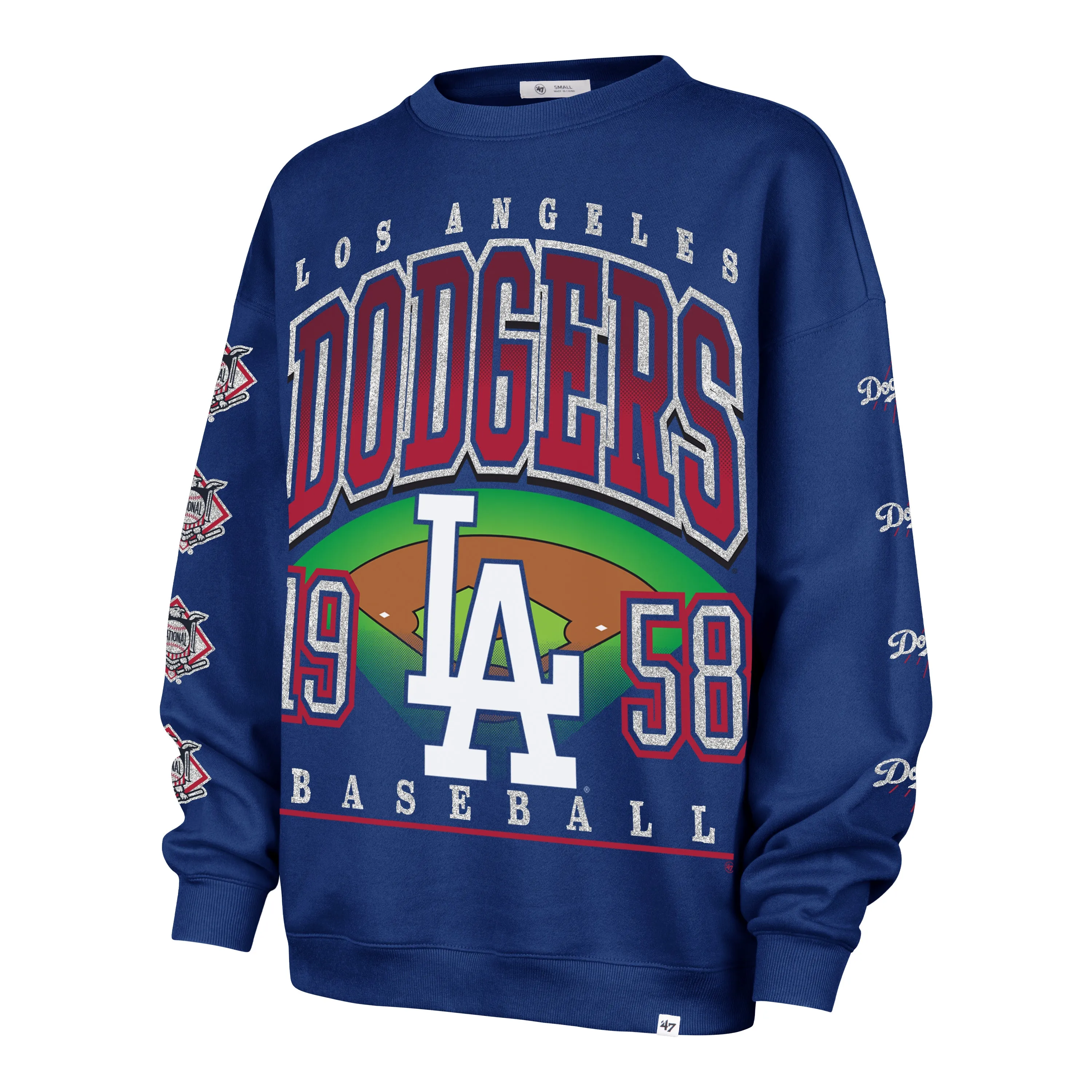 LOS ANGELES DODGERS GO BIG '47 OVERSIZED CREW WOMENS sold by 47