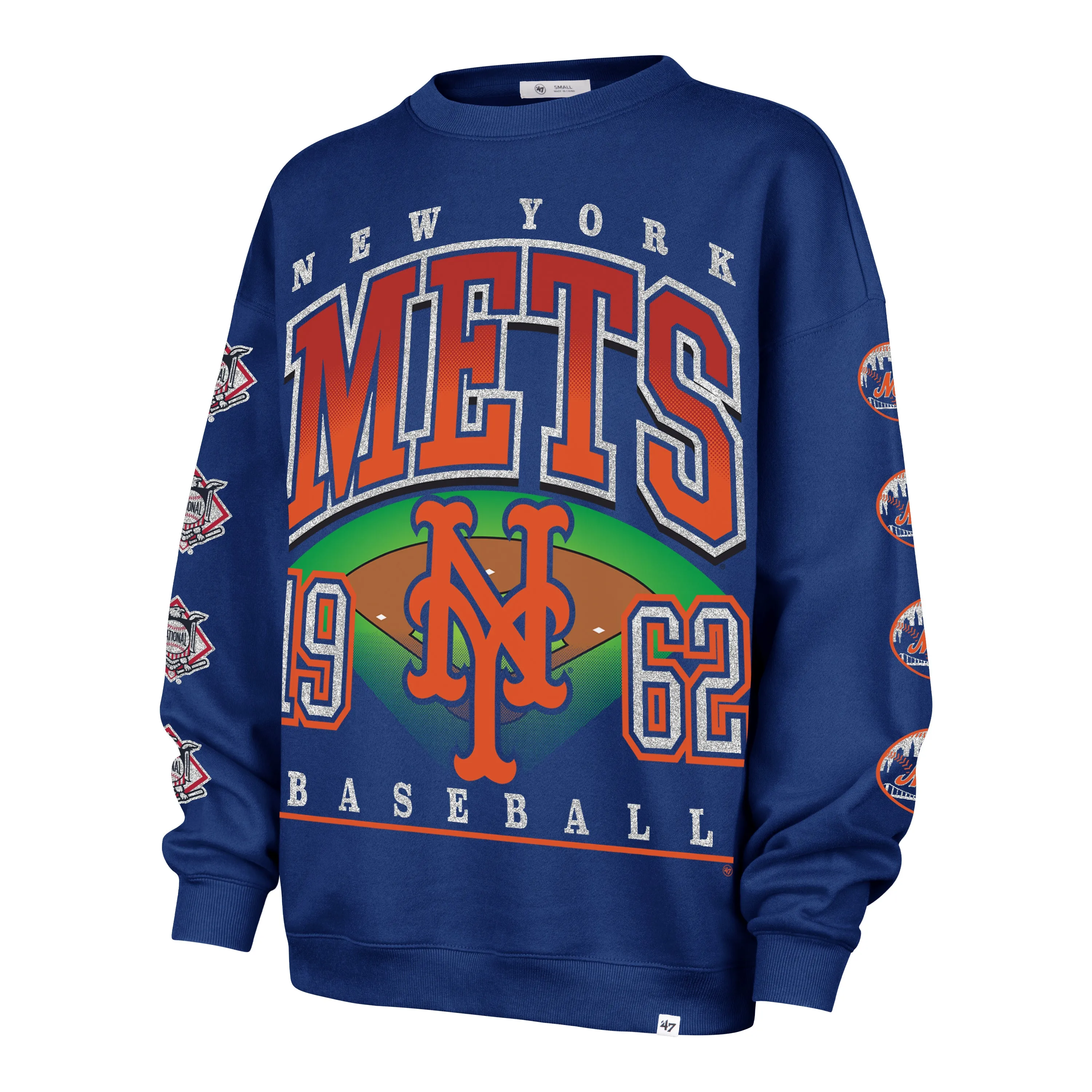NEW YORK METS GO BIG '47 OVERSIZED CREW WOMENS sold by 47