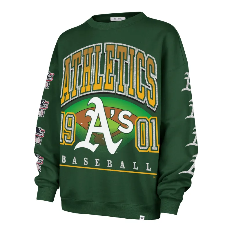 ATHLETICS BASEBALL GO BIG '47 OVERSIZED CREW WOMENS sold by 47