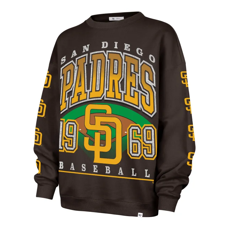 SAN DIEGO PADRES GO BIG '47 OVERSIZED CREW WOMENS sold by 47