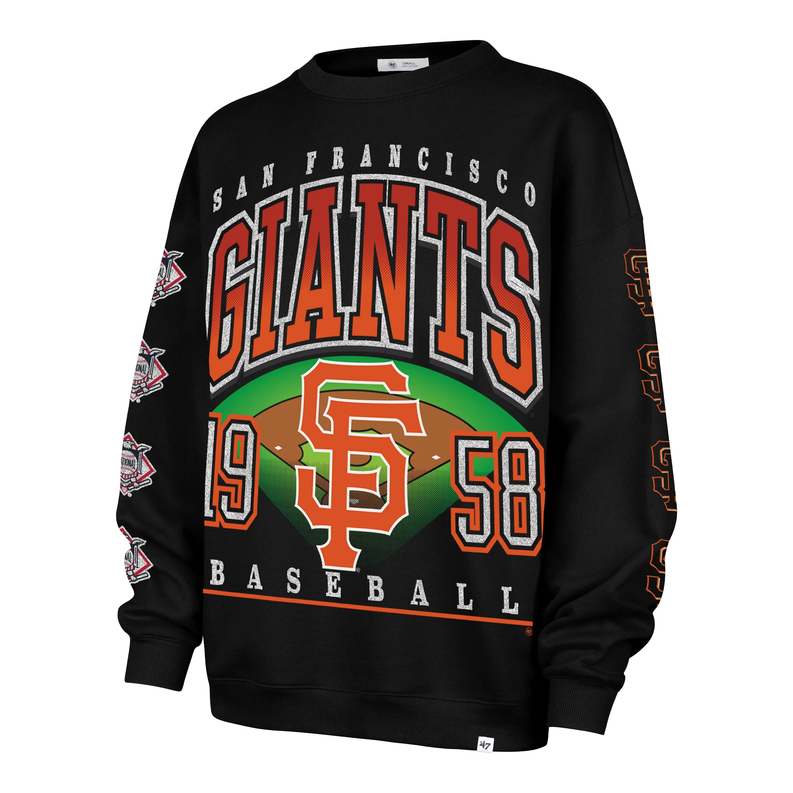 SAN FRANCISCO GIANTS GO BIG '47 OVERSIZED CREW WOMENS sold by 47