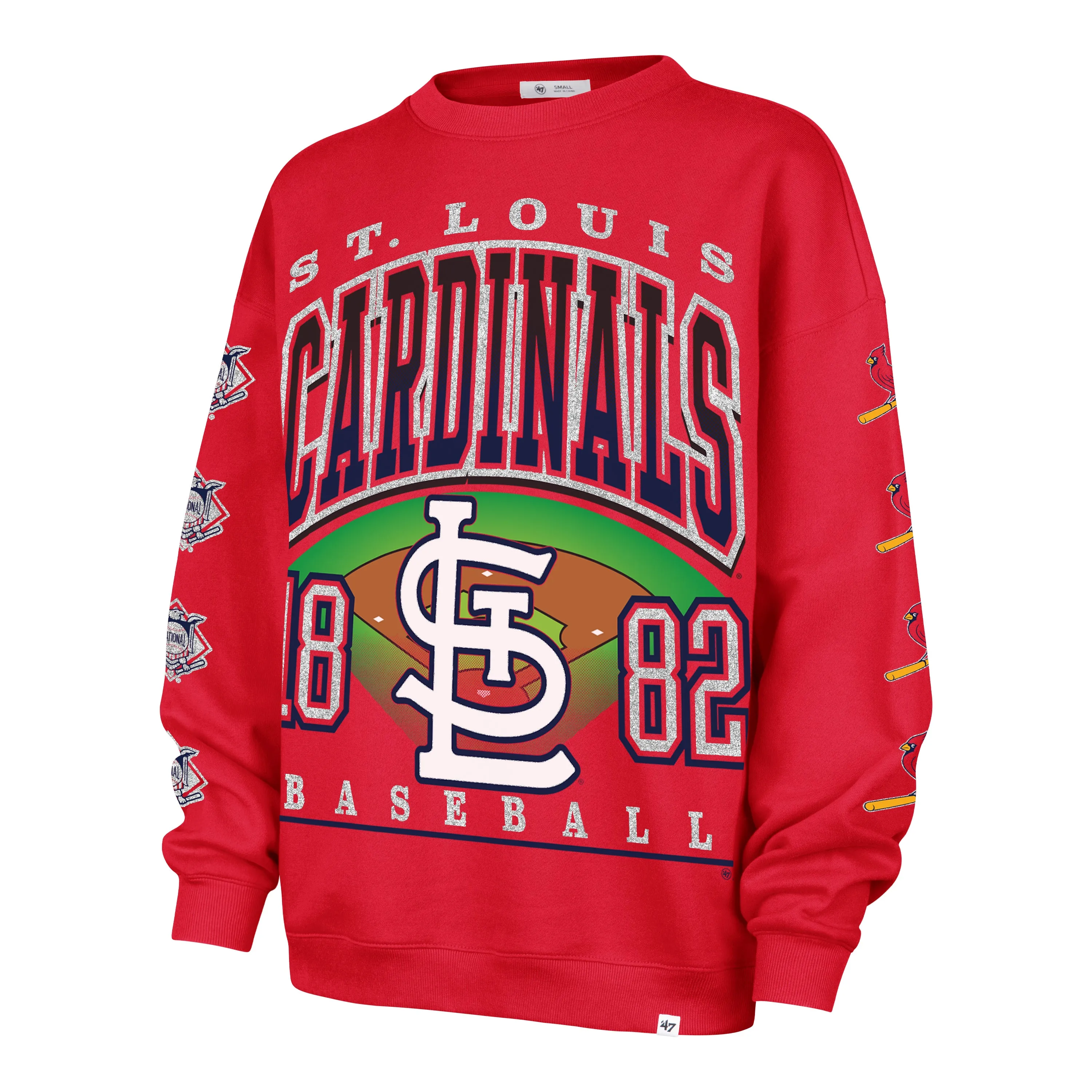 ST. LOUIS CARDINALS GO BIG '47 OVERSIZED CREW WOMENS sold by 47
