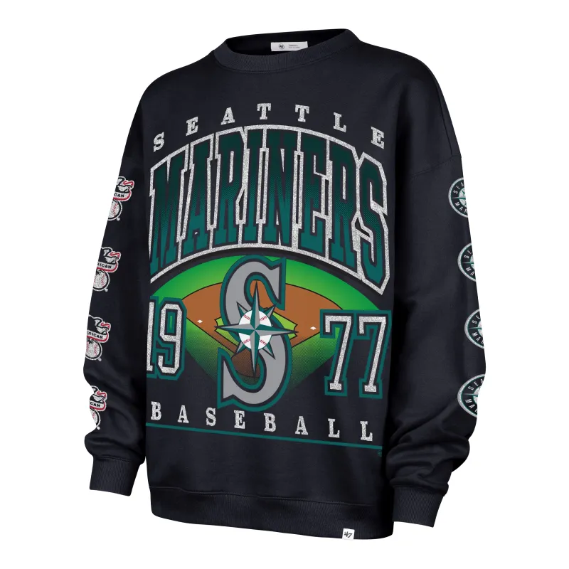 SEATTLE MARINERS GO BIG '47 OVERSIZED CREW WOMENS sold by 47