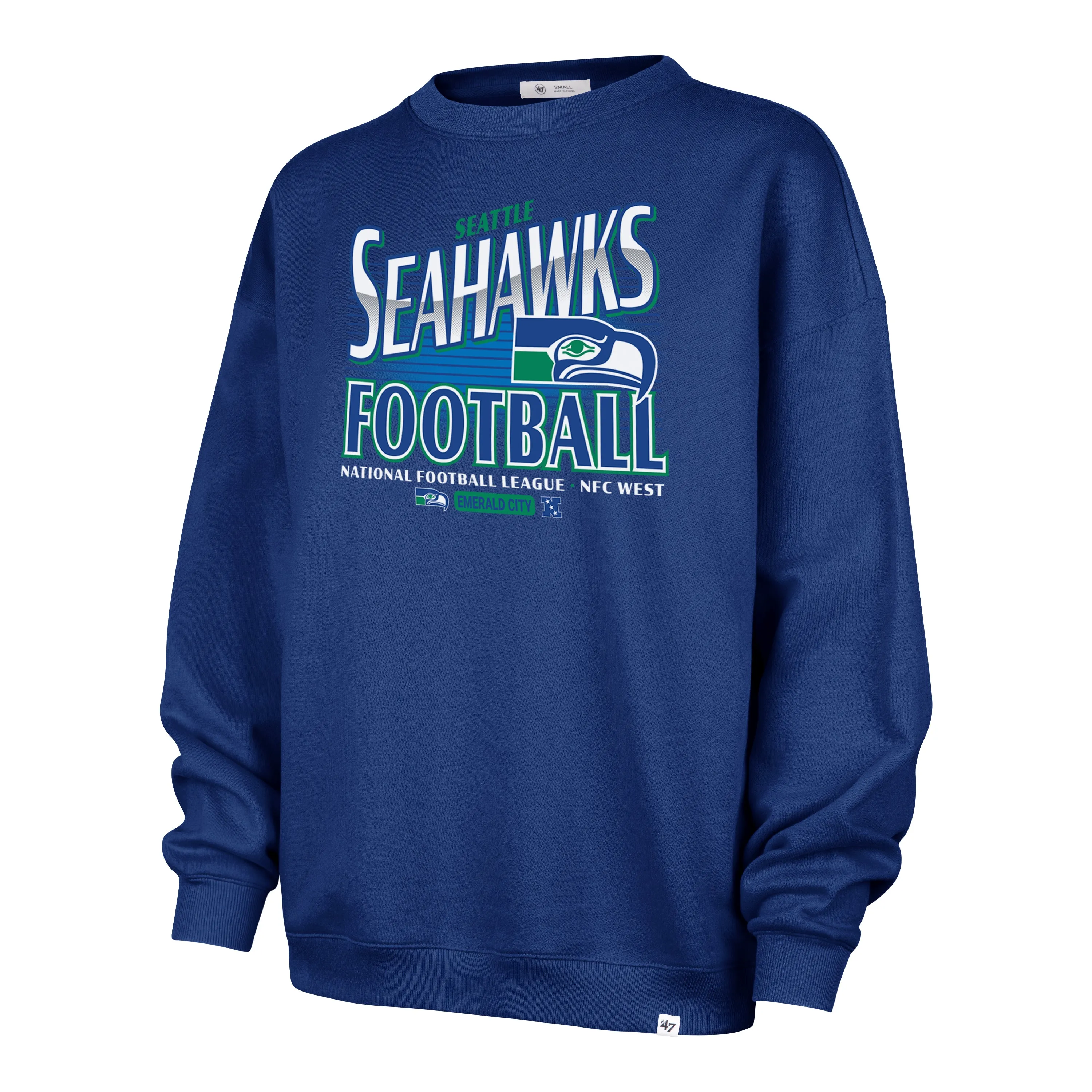 SEATTLE SEAHAWKS HISTORIC REGIONAL '47 OVERSIZED CREW WOMENS sold by 47