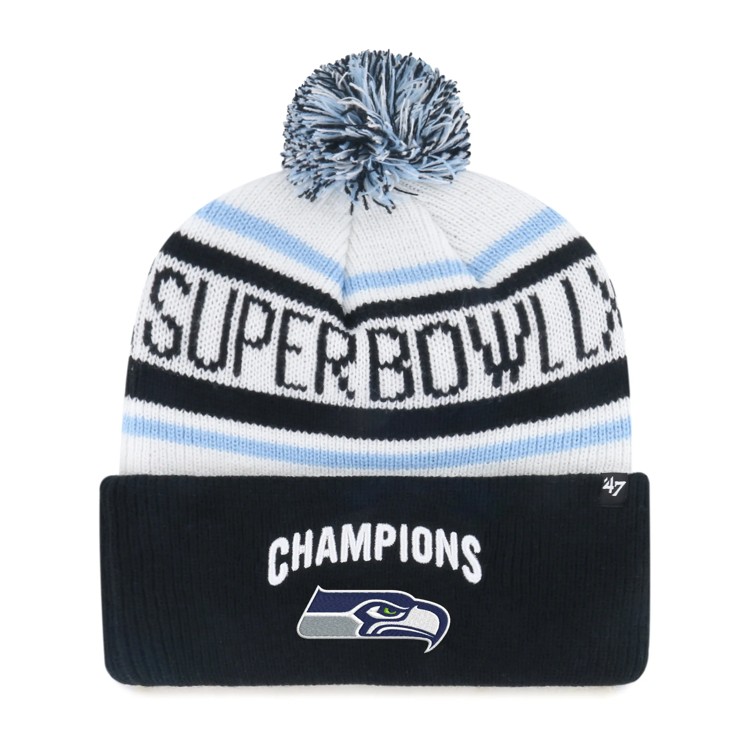 SEATTLE SEAHAWKS SUPER BOWL LX CHAMPIONS '47 CUFF KNIT sold by 47