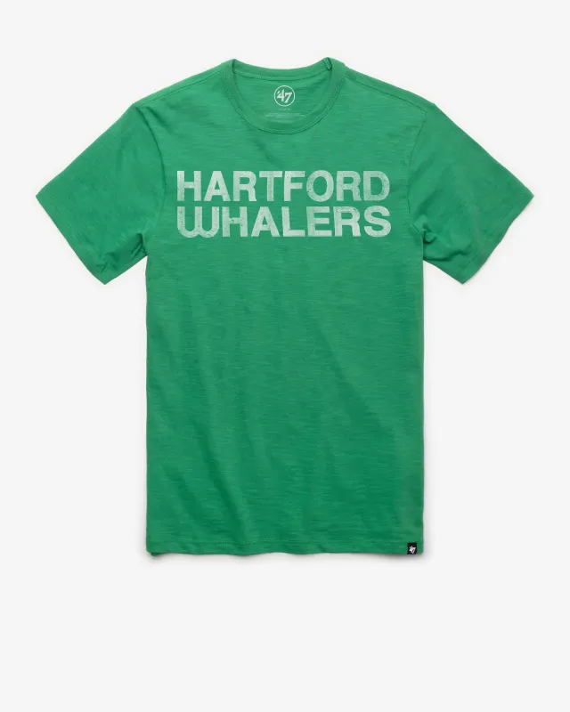 HARTFORD WHALERS VINTAGE GRIT WORDMARK '47 SCRUM TEE sold by 47