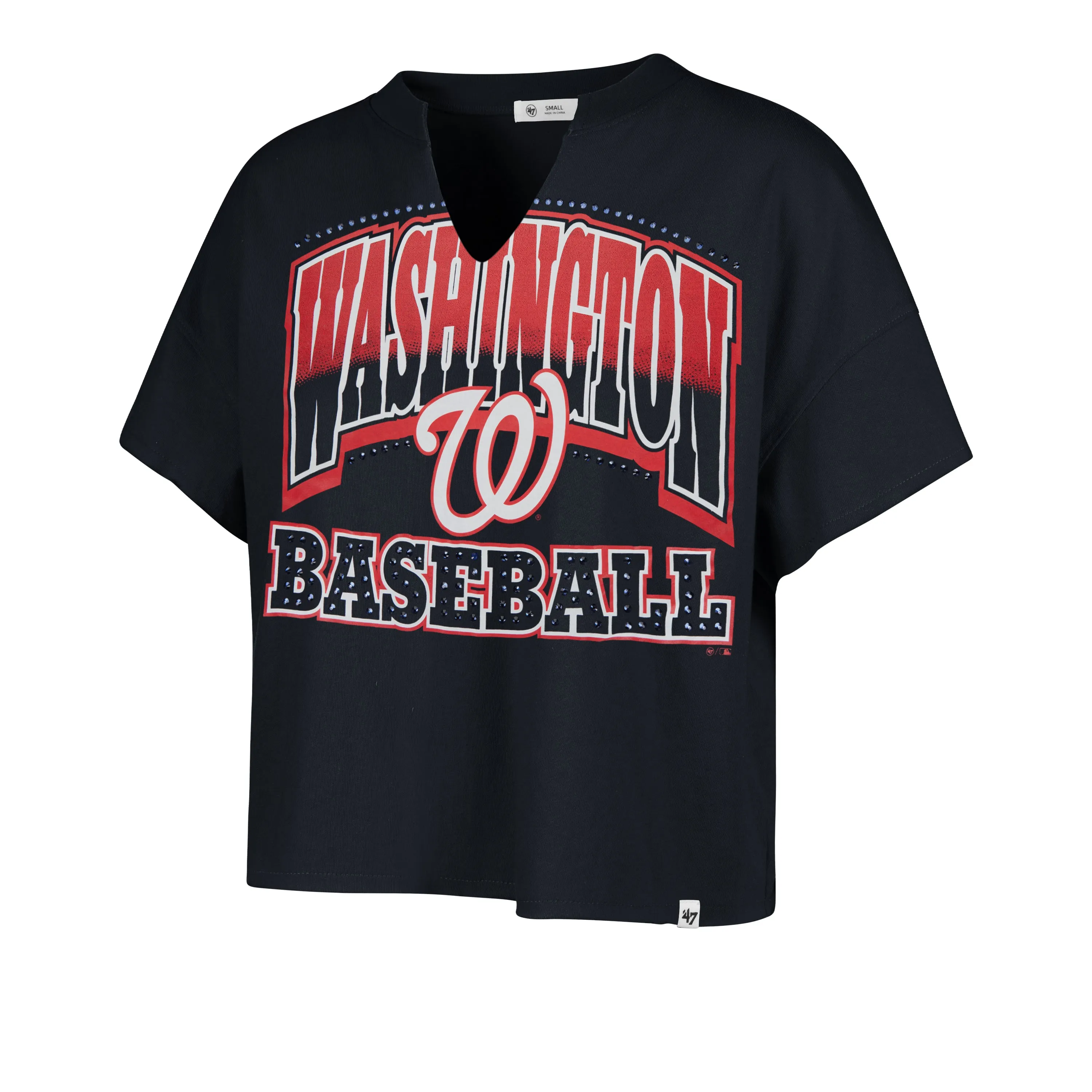 WASHINGTON NATIONALS WIN BIG '47 OVERSIZED NOTCH NECK TEE WOMENS sold by 47
