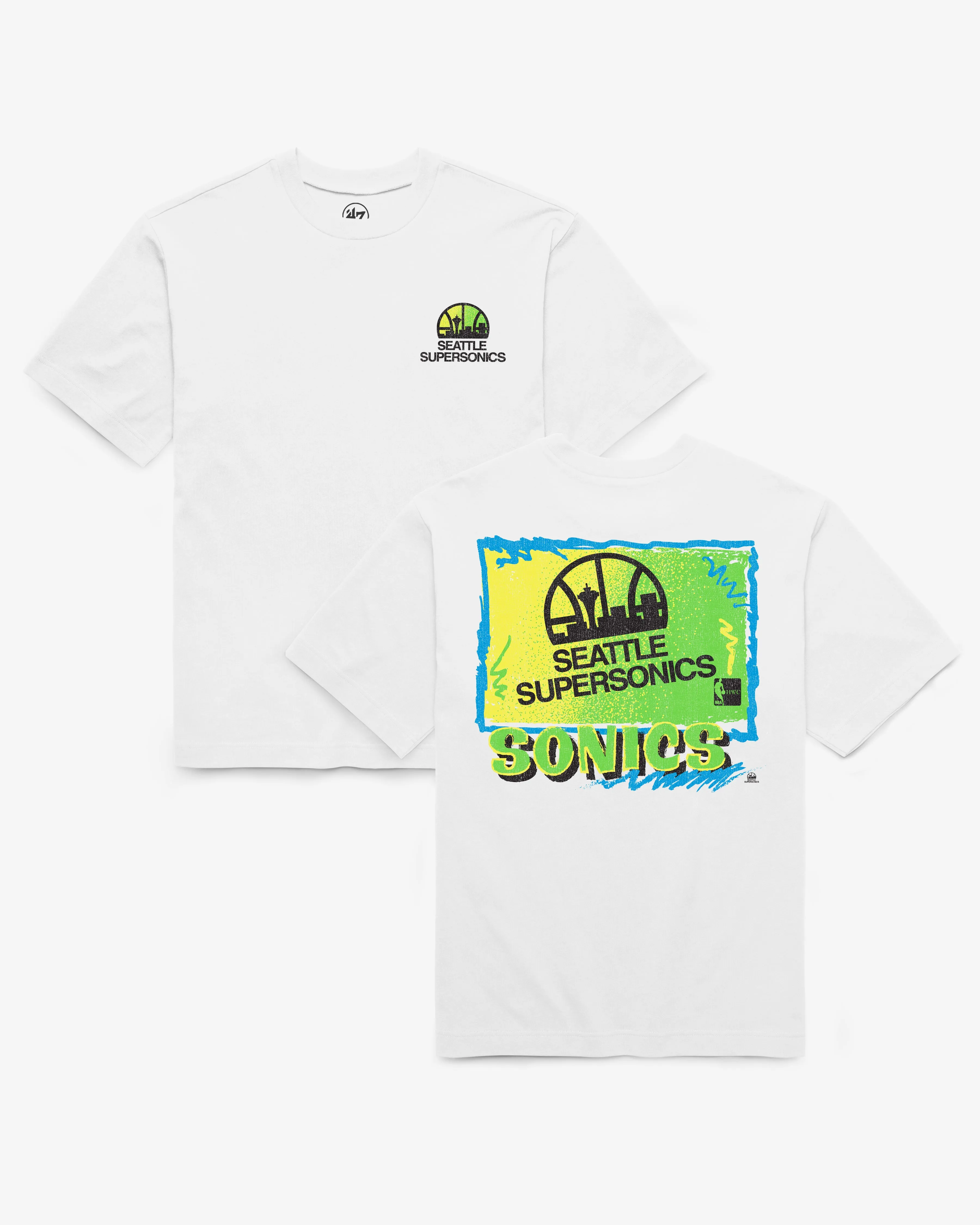 SEATTLE SUPERSONICS RETRO SURF '47 FOUNDATION TEE sold by 47