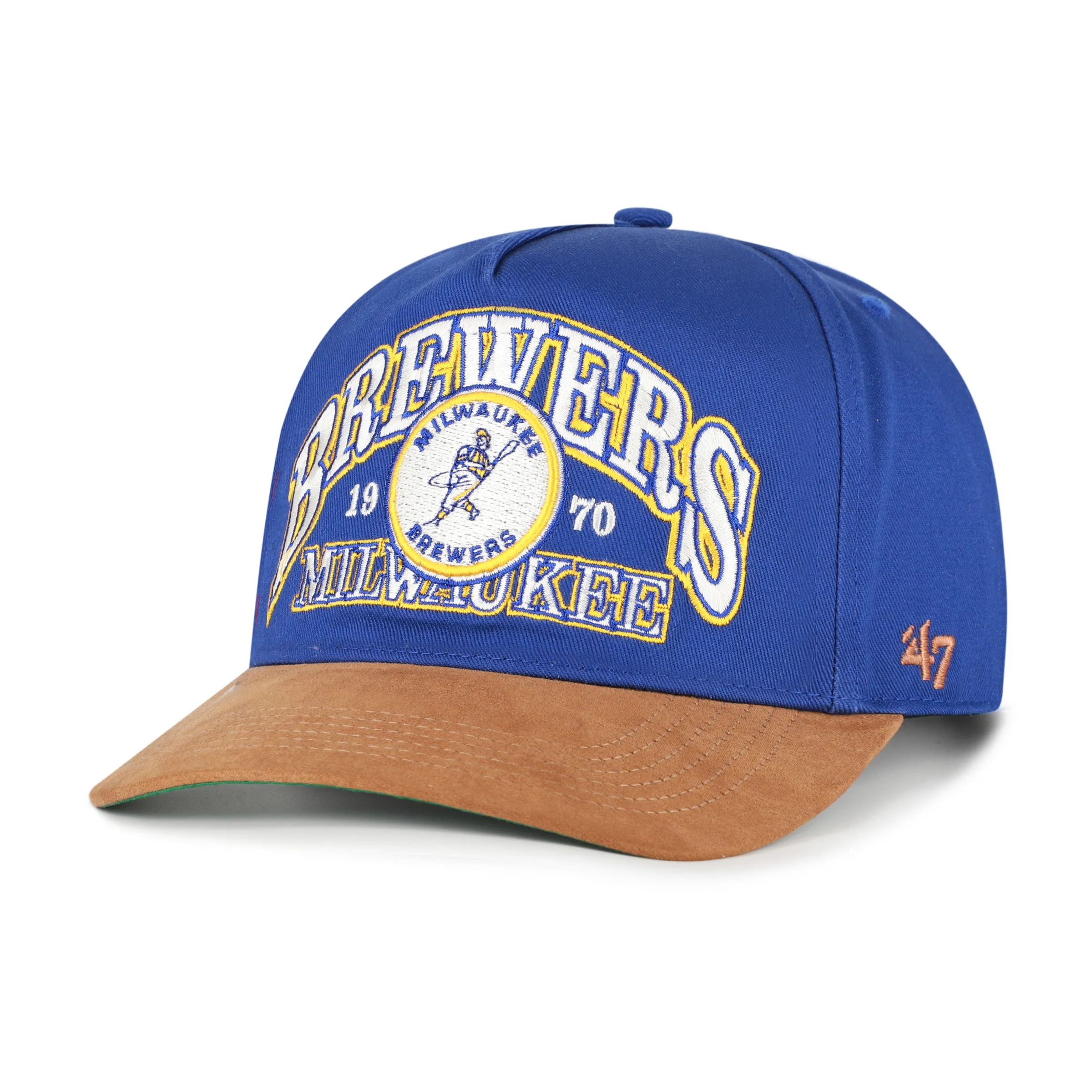 MILWAUKEE BREWERS COOPERSTOWN BREAK WOOD SUEDE '47 HITCH sold by 47