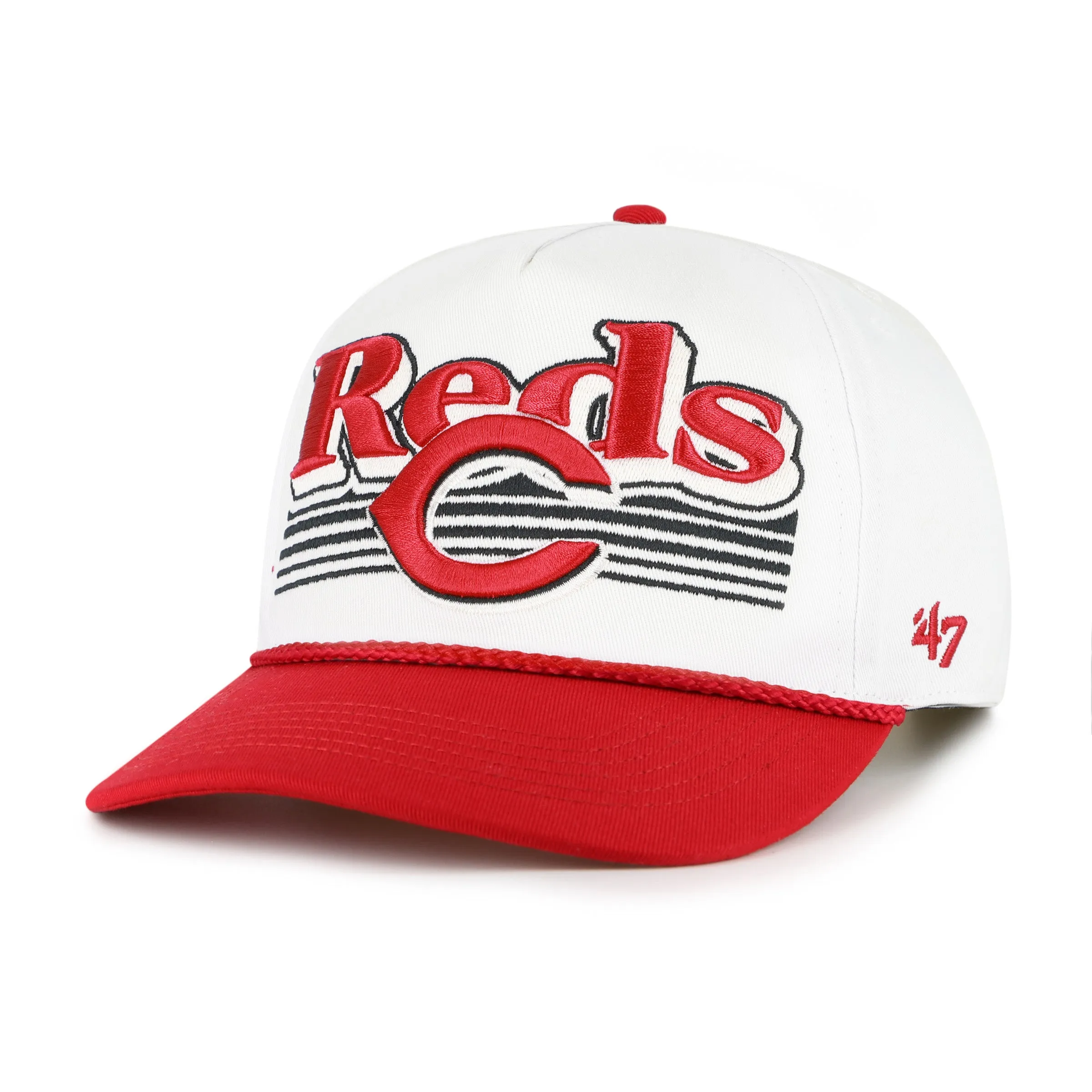 CINCINNATI REDS SCRIPT FADE TWO TONE ROPE '47 HITCH sold by 47