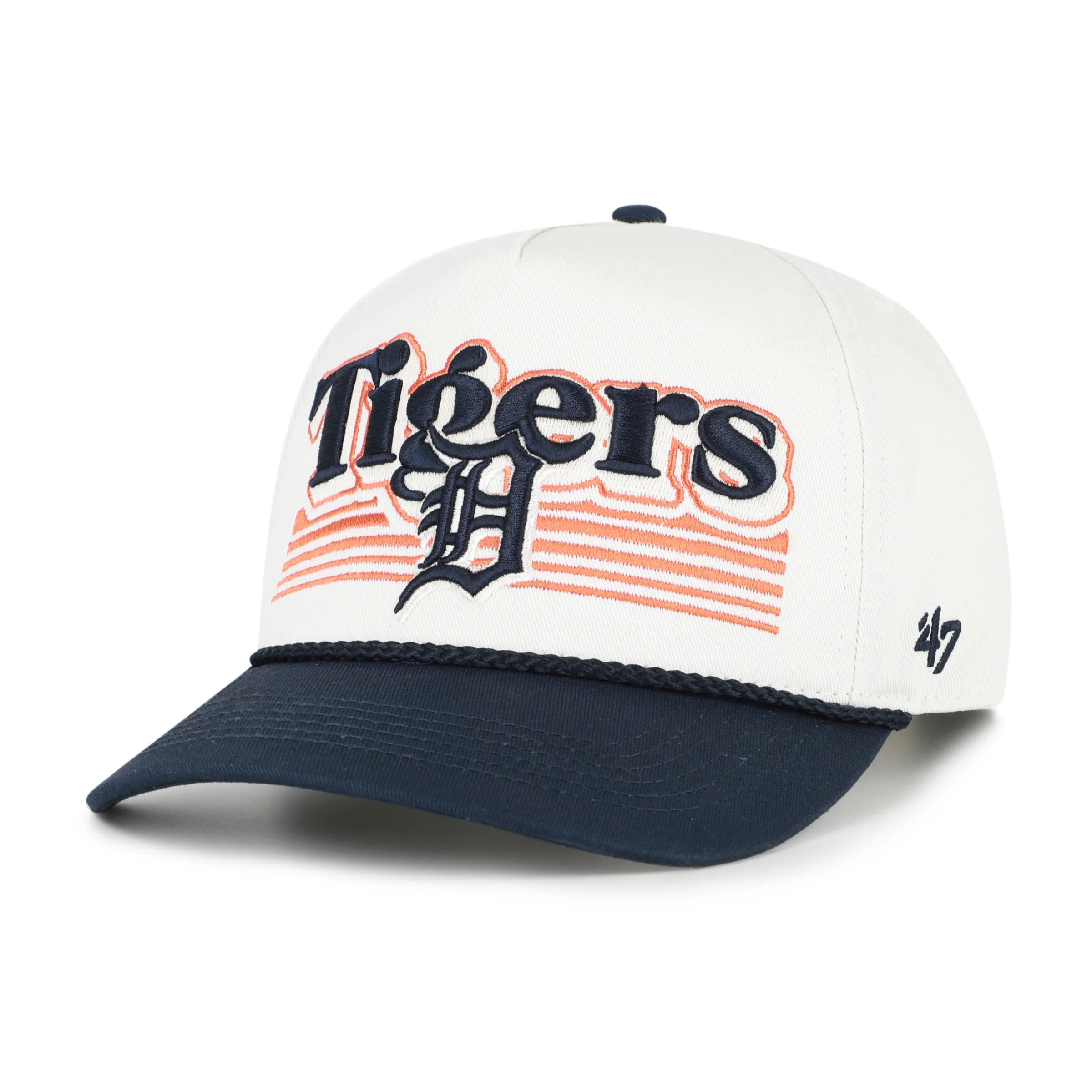 DETROIT TIGERS SCRIPT FADE TWO TONE ROPE '47 HITCH sold by 47