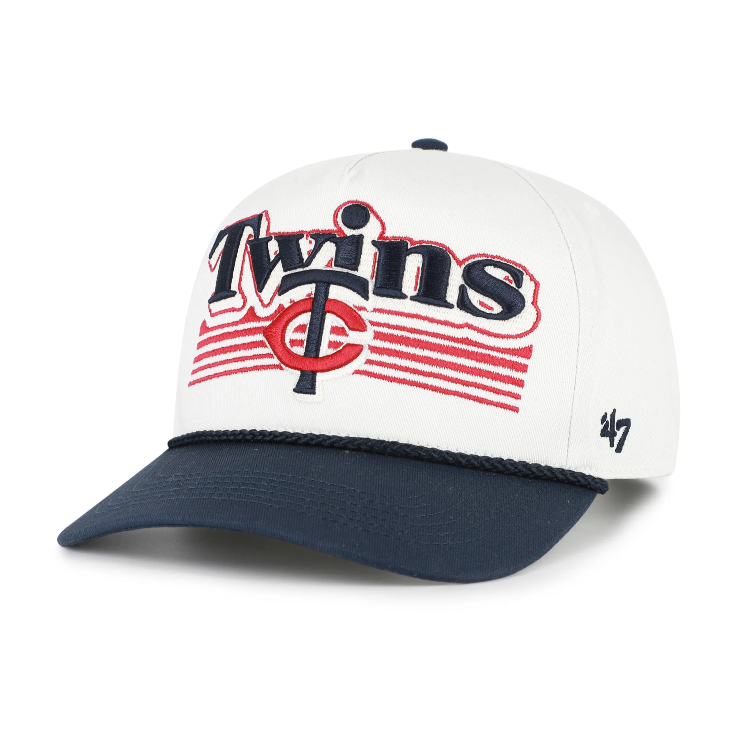 MINNESOTA TWINS SCRIPT FADE TWO TONE ROPE '47 HITCH sold by 47