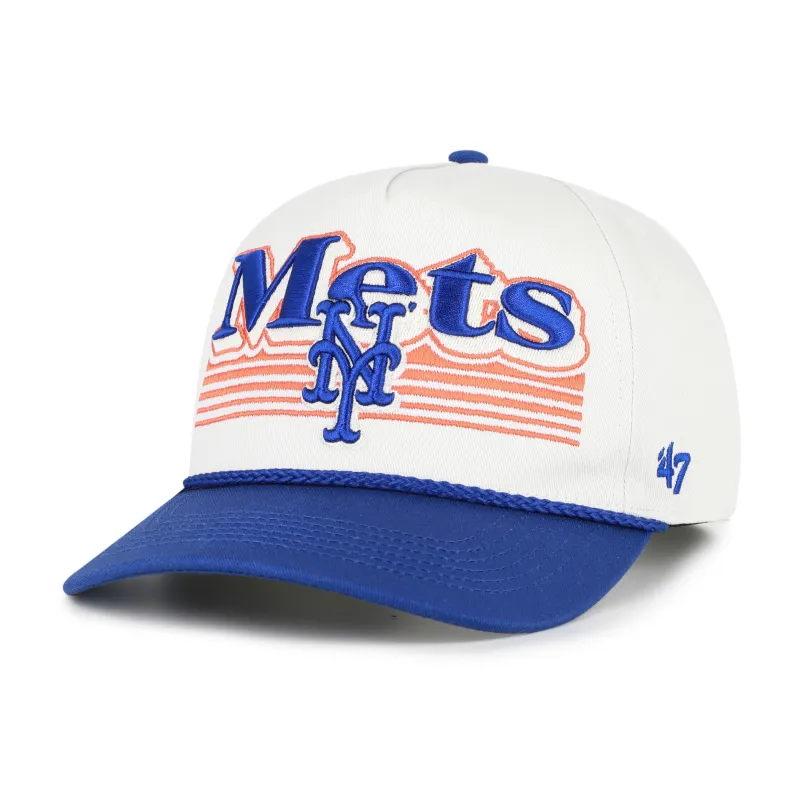 NEW YORK METS SCRIPT FADE TWO TONE ROPE '47 HITCH made by 47